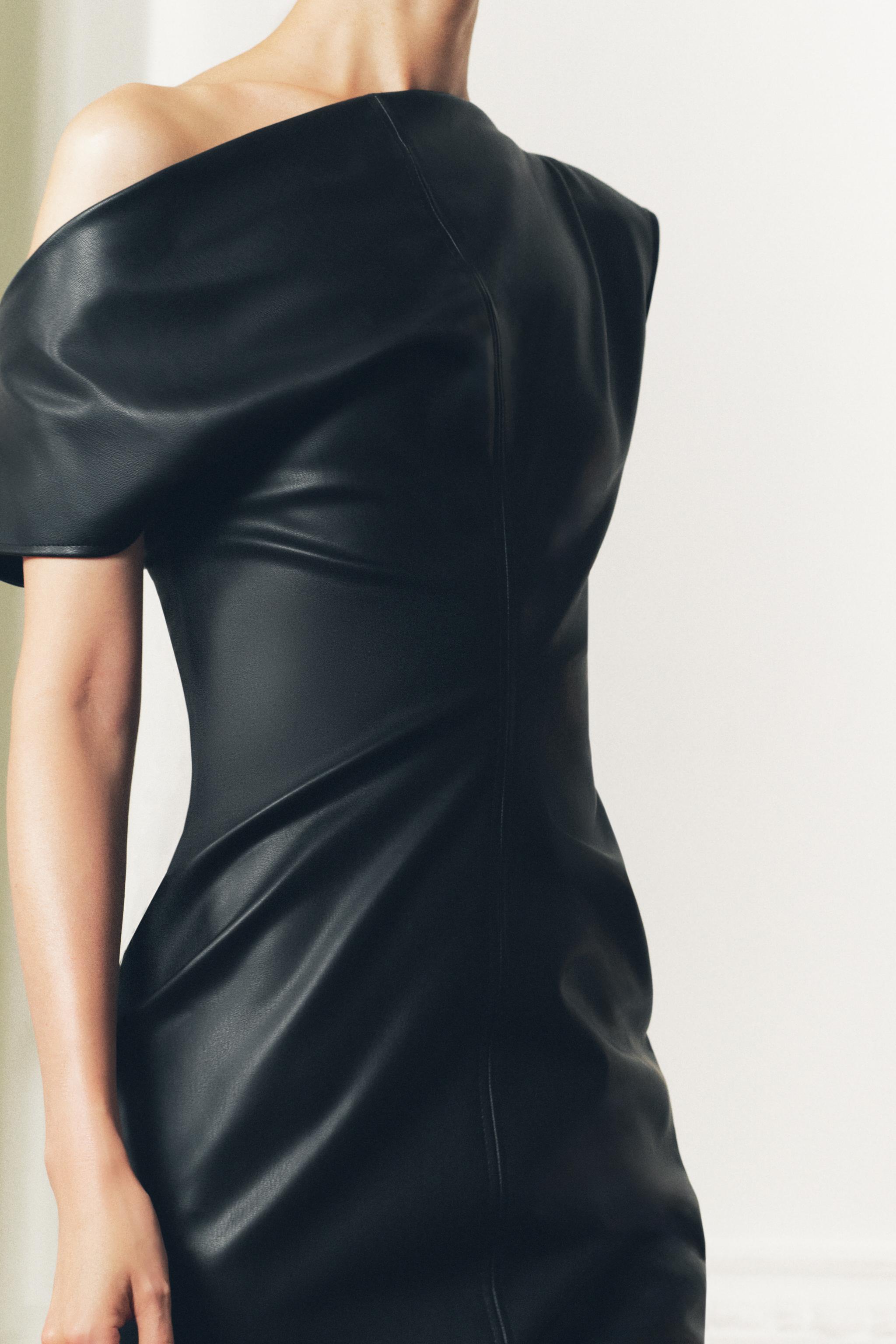 NoirDrape Faux | Středně dlouhá sukně