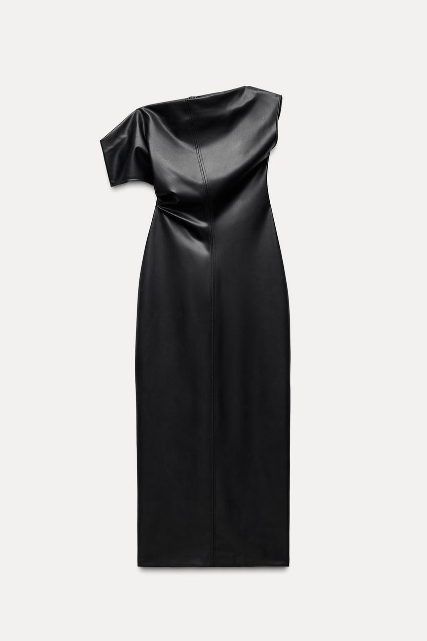 NoirDrape Faux | Středně dlouhá sukně