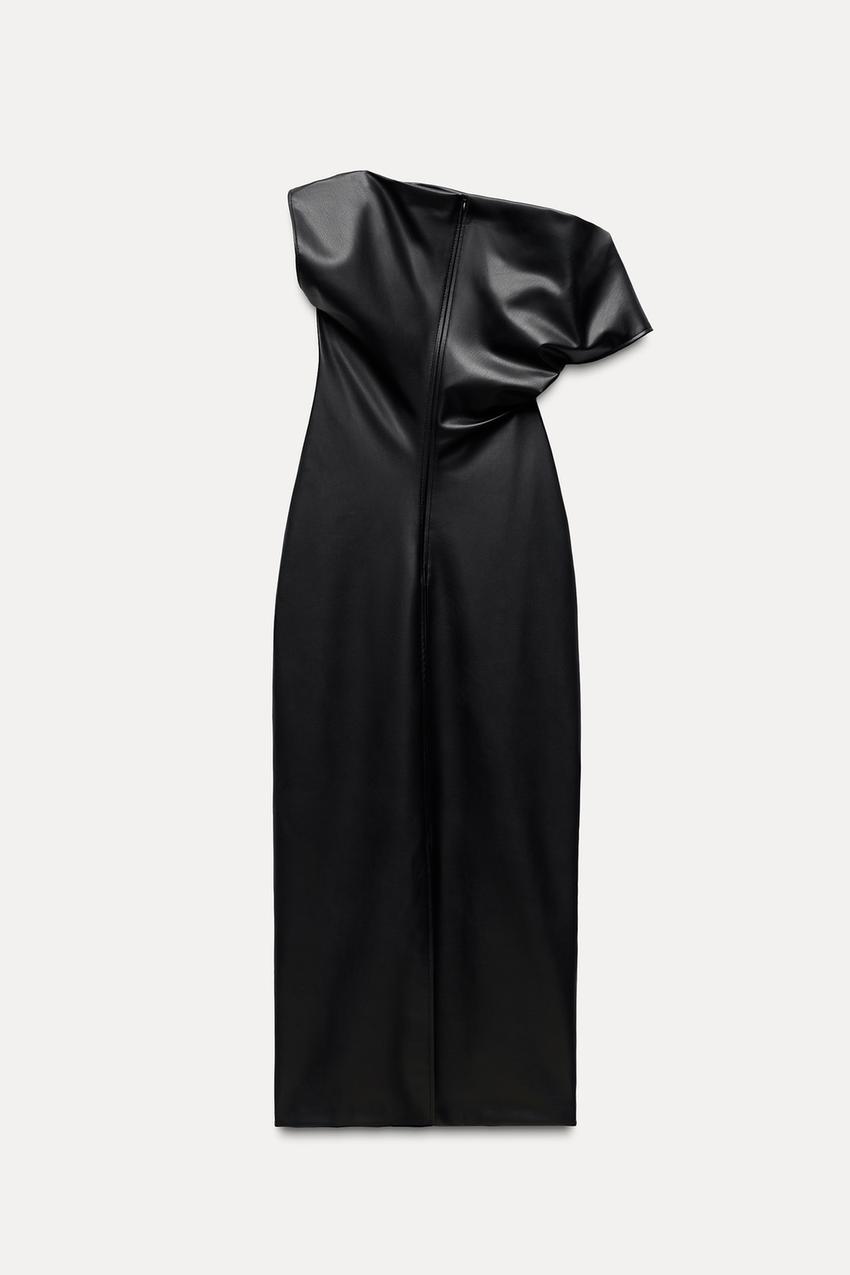 NoirDrape Faux | Středně dlouhá sukně