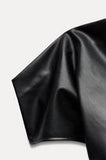 NoirDrape Faux | Středně dlouhá sukně