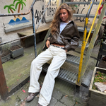ESTHER JEANS - BÍLÁ