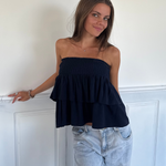 MILLA RUFFLED SUKNĚ - NÁMOŘNÍ MODRÁ