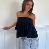 MILLA RUFFLED SUKNĚ - NÁMOŘNÍ MODRÁ