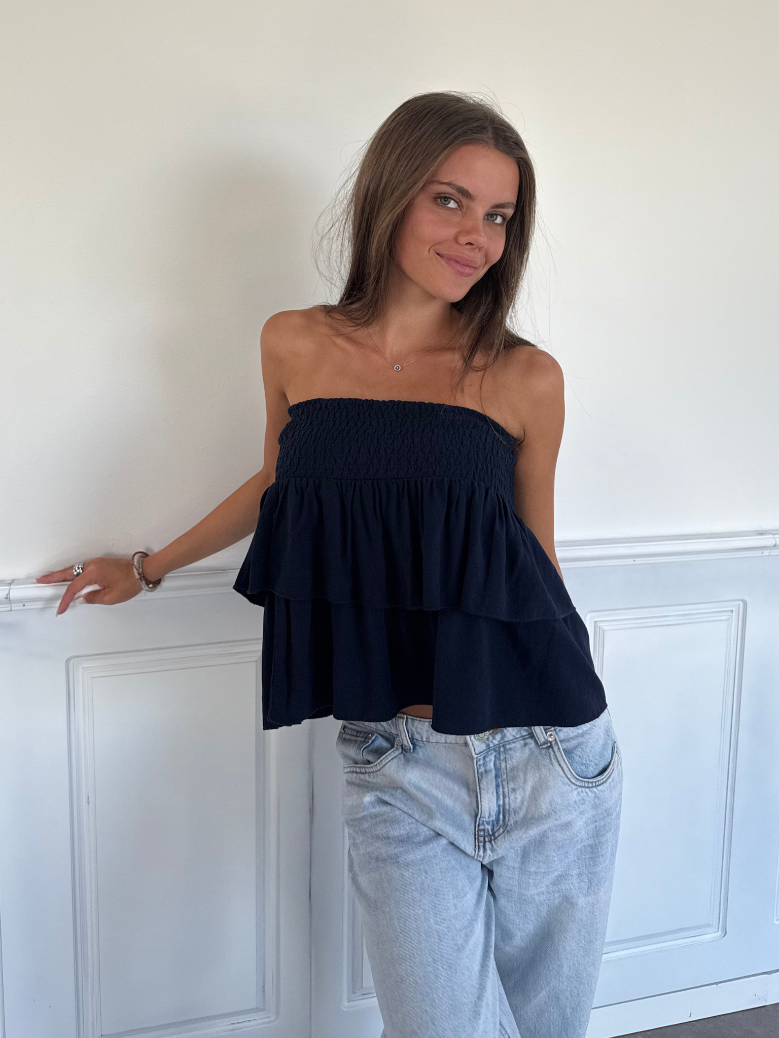 MILLA RUFFLED SUKNĚ - NÁMOŘNÍ MODRÁ