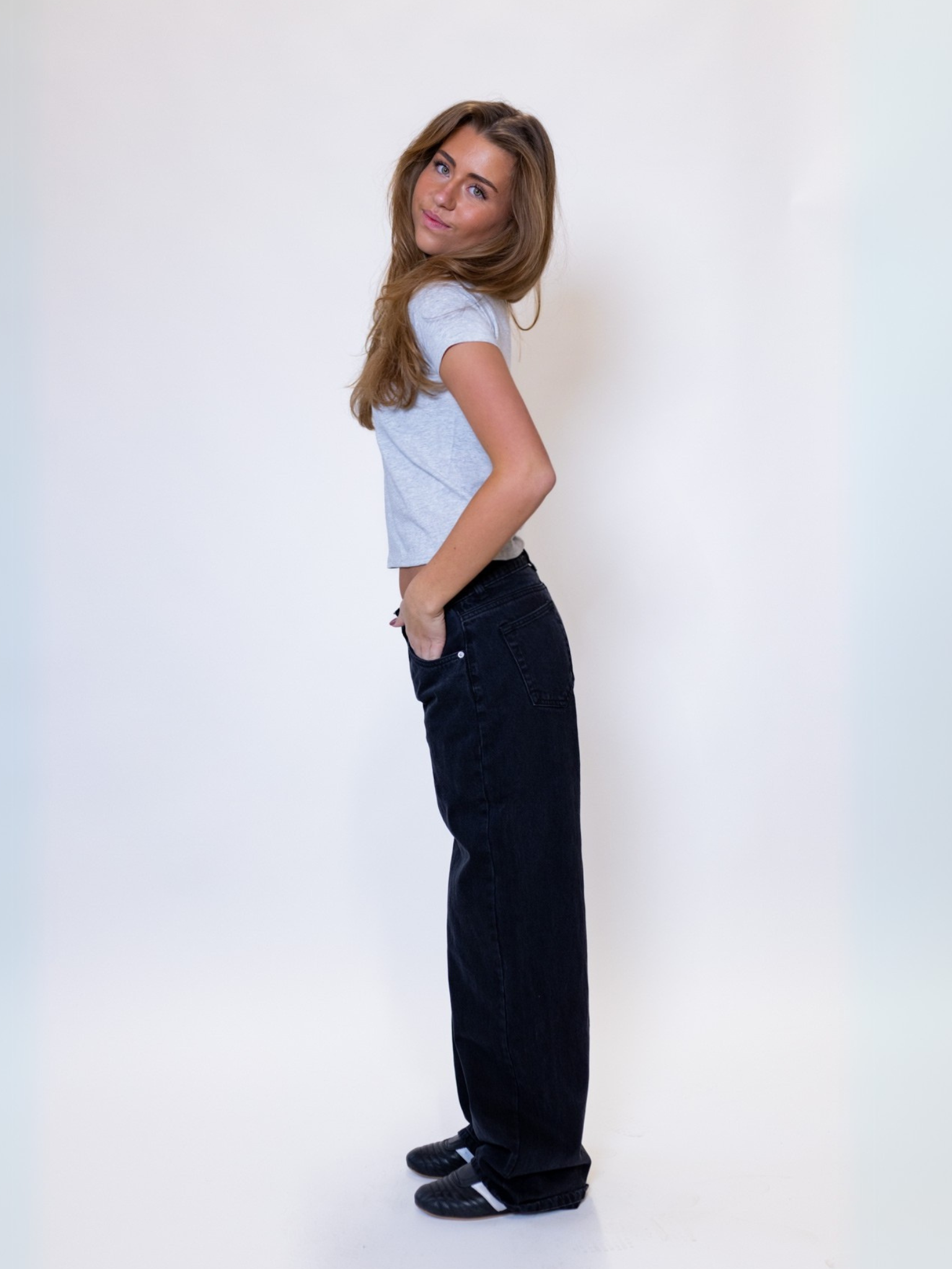 ESTHER JEANS - ČERNÉ