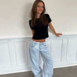 ESTHER JEANS - SVĚTLE MODRÁ