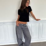 ESTHER JEANS - Tmavě šedé
