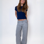 ESTHER JEANS - SVĚTLE ŠEDÉ
