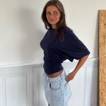 MINI sukně ESTHER DENIM - světle modrá