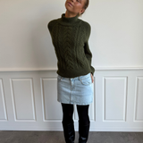 MINI sukně ESTHER DENIM - světle modrá