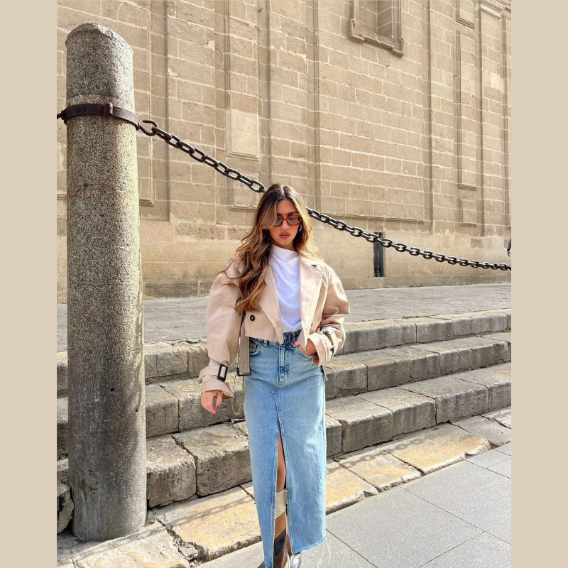 City Chic | Bunda oděvních plášť