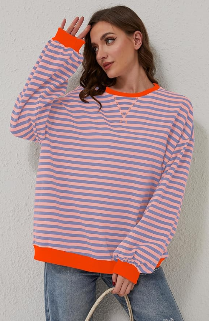 Mana | Pruhovaný oversize svetr