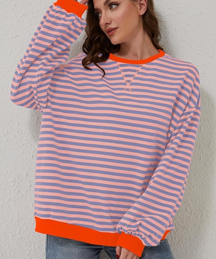 Mana | Pruhovaný oversize svetr