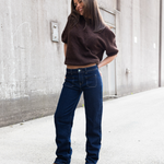 ELLA DŽÍNY - TMAVĚ MODRÉ (RAW DENIM)