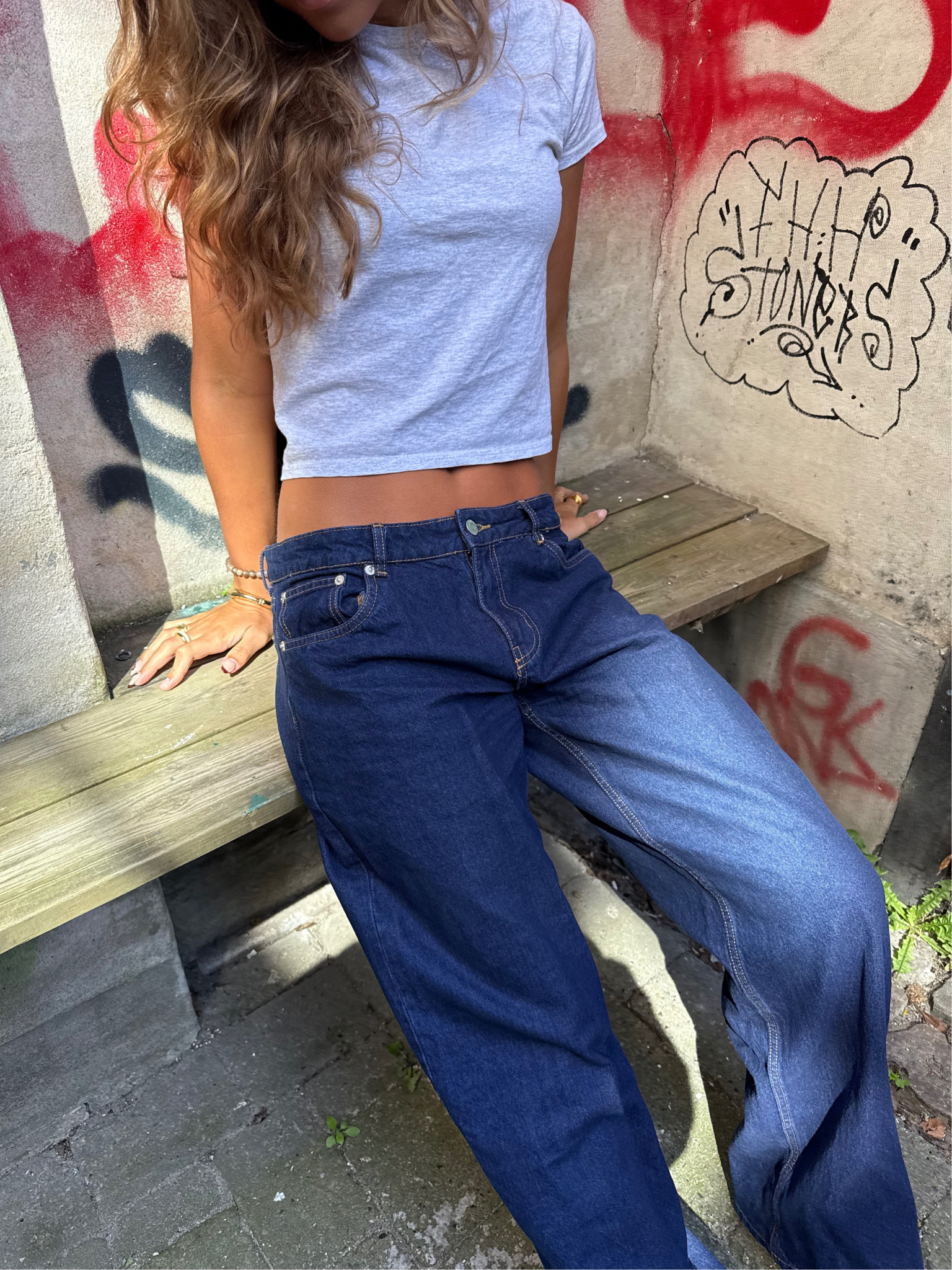 ESTHER JEANS - Tmavě modré