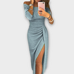 Lena - Elegantní šaty na jedno rameno