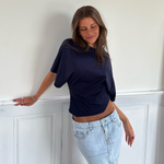 MINI sukně ESTHER DENIM - světle modrá
