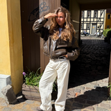 ESTHER JEANS - BÍLÁ
