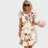 Lillian - Květnatá elegantní šaty