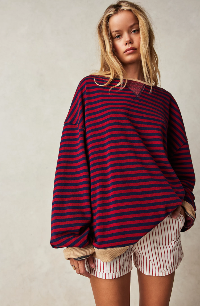 Mana | Pruhovaný oversize svetr