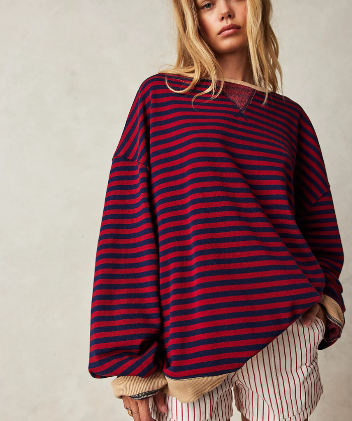 Mana | Pruhovaný oversize svetr