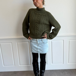 MINI sukně ESTHER DENIM - světle modrá