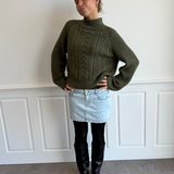 MINI sukně ESTHER DENIM - světle modrá