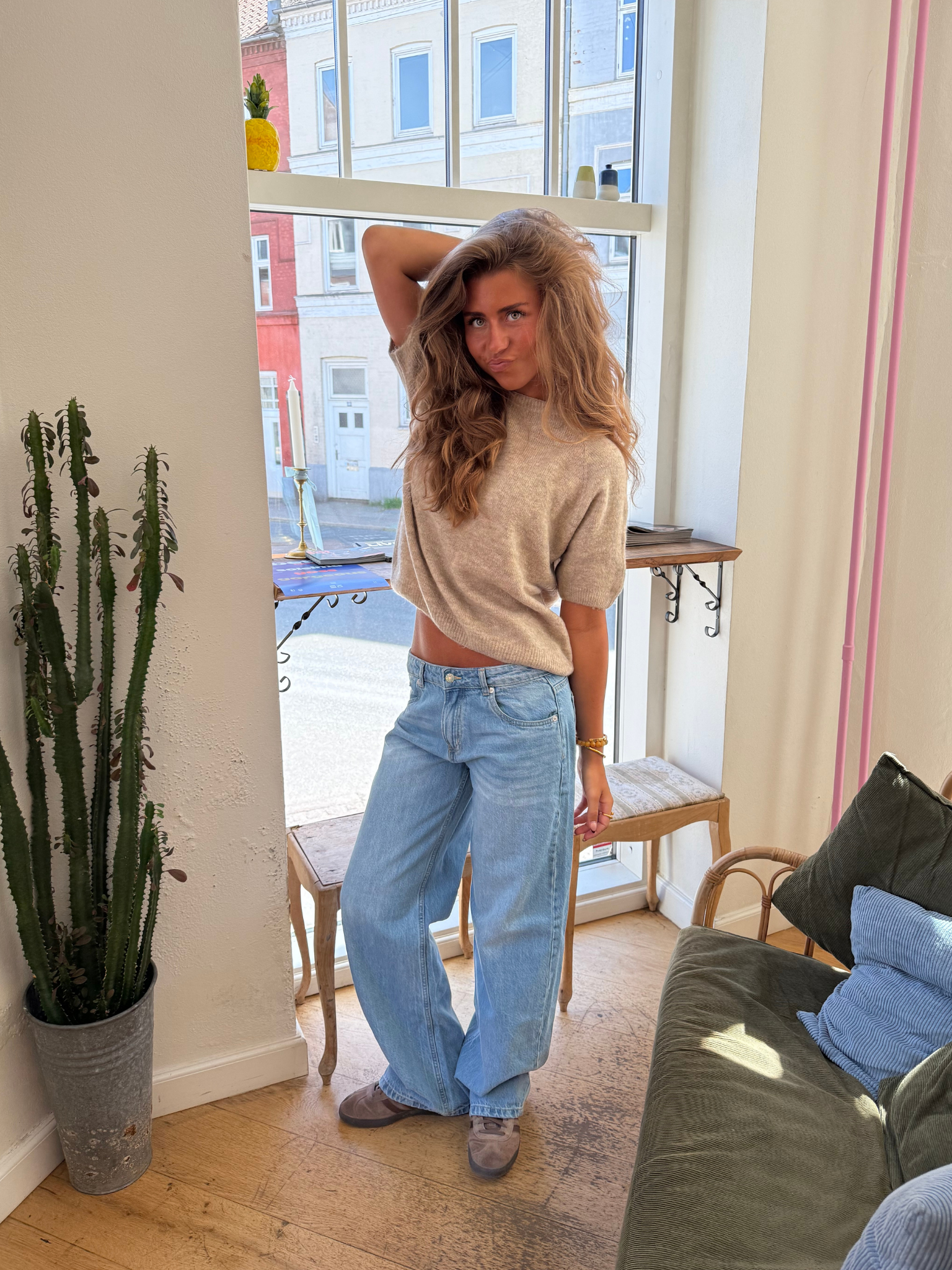 ESTHER JEANS - světle modré