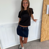 ESTHER Denim mini sukně - tmavě modrá
