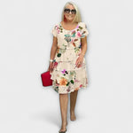 Lillian - Květnatá elegantní šaty