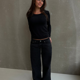 ESTHER JEANS - ČERNÉ