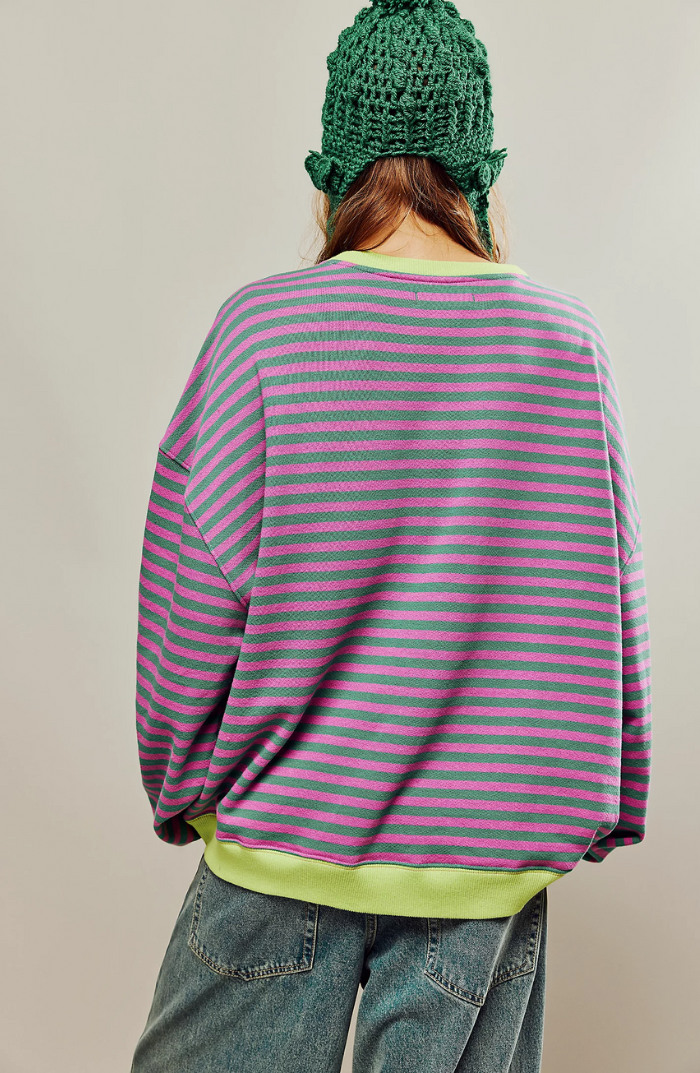 Mana | Pruhovaný oversize svetr