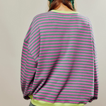 Mana | Pruhovaný oversize svetr