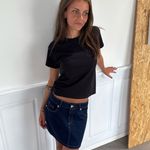 ESTHER Denim mini sukně - tmavě modrá