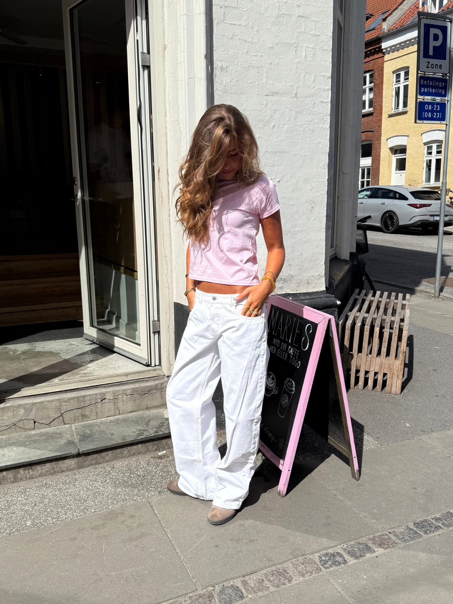 ESTHER JEANS - BÍLÉ