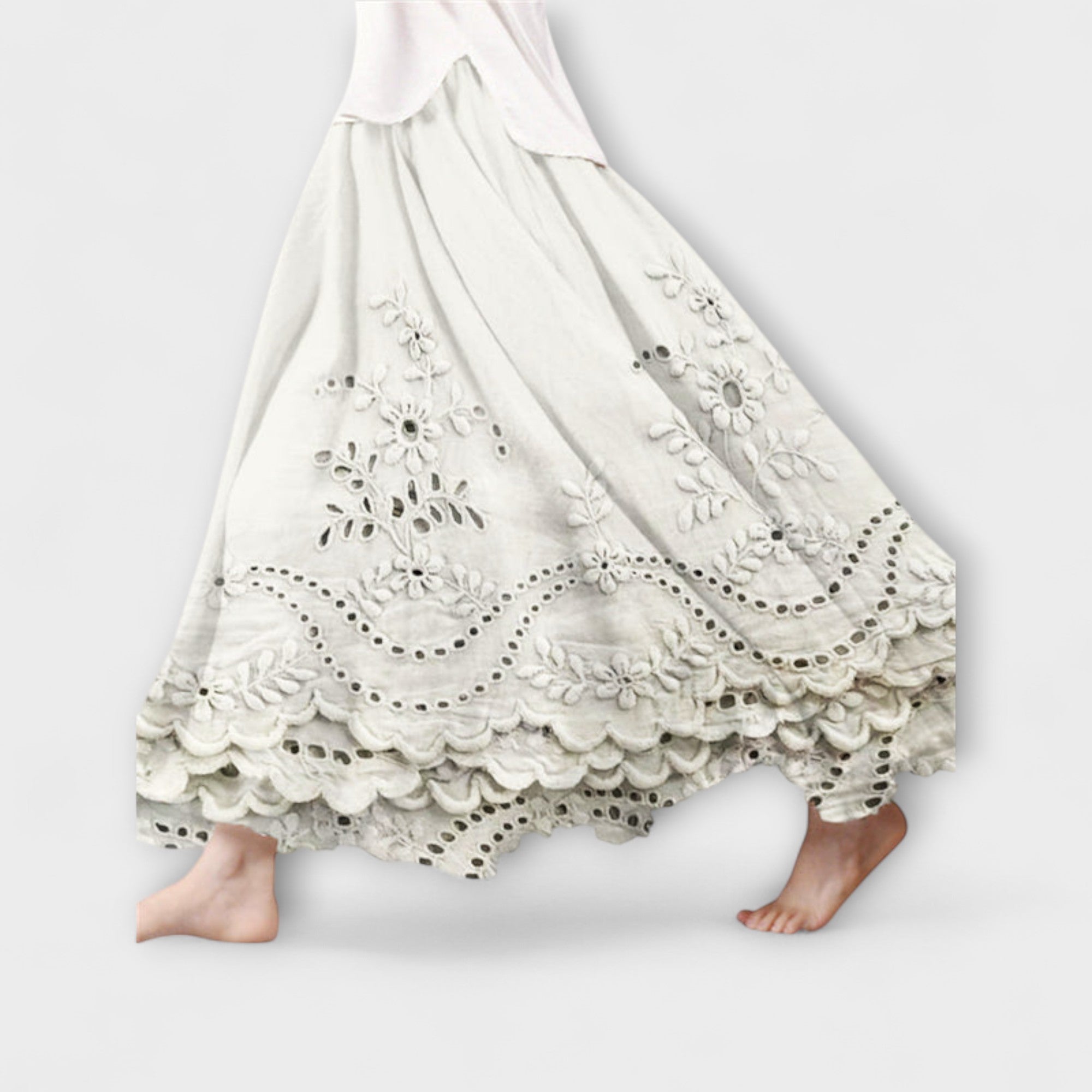 Luna – Boho maxišaty s výšivkou