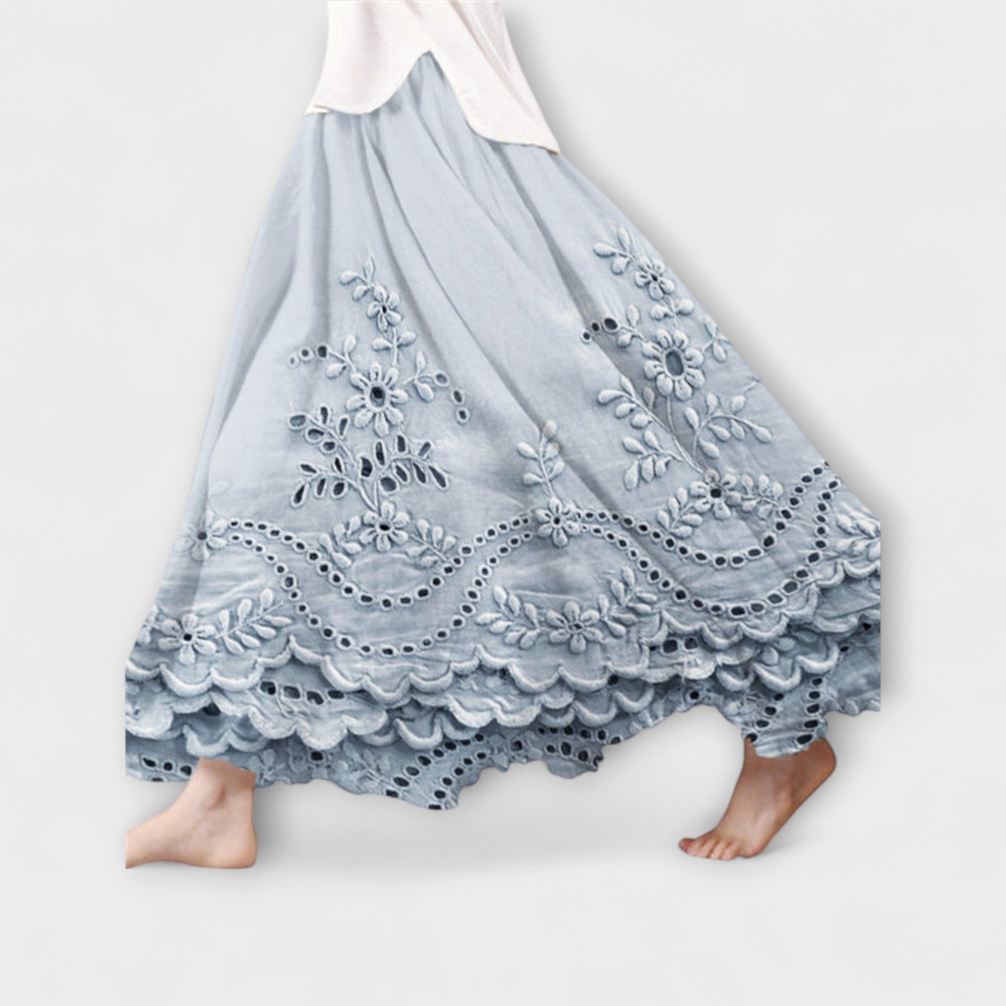 Luna – Boho maxišaty s výšivkou