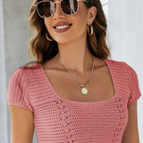 Crop s krajkovým zapínáním s vyšíváním Miami Nights | 8 barev | Poundton