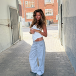 ESTHER JEANS - SVĚTLE ŠEDÉ