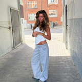 ESTHER JEANS - SVĚTLE ŠEDÉ