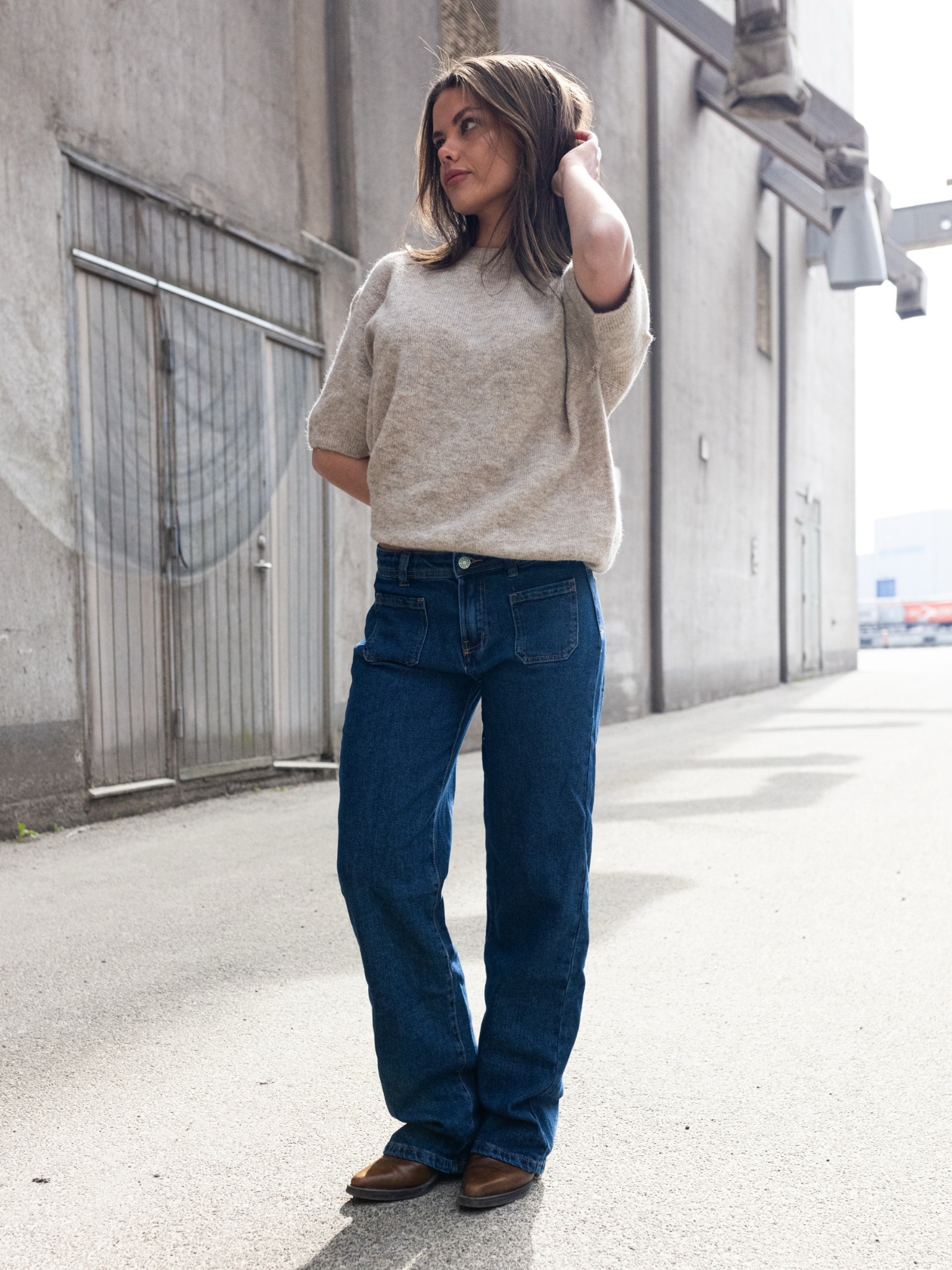 ELLA JEANS - STŘEDNĚ MODRÉ