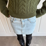 MINI sukně ESTHER DENIM - světle modrá