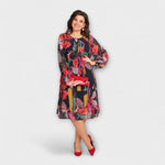 Caroline - Elegantní plus-size šaty pro maximální pohodlí