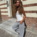 ESTHER JEANS - SVĚTLE ŠEDÉ