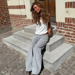ESTHER JEANS - SVĚTLE ŠEDÉ