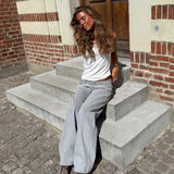 ESTHER JEANS - SVĚTLE ŠEDÉ