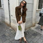 Suède Chic | Mezistranné sako