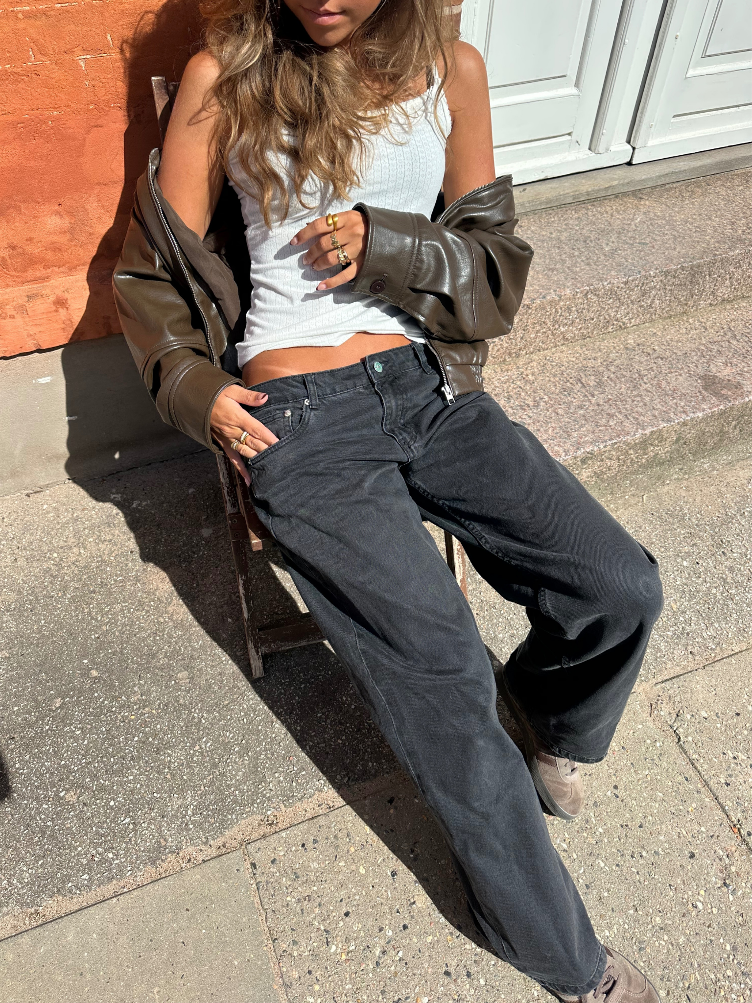ESTHER JEANS - ČERNÉ