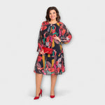 Caroline - Elegantní plus-size šaty pro maximální pohodlí
