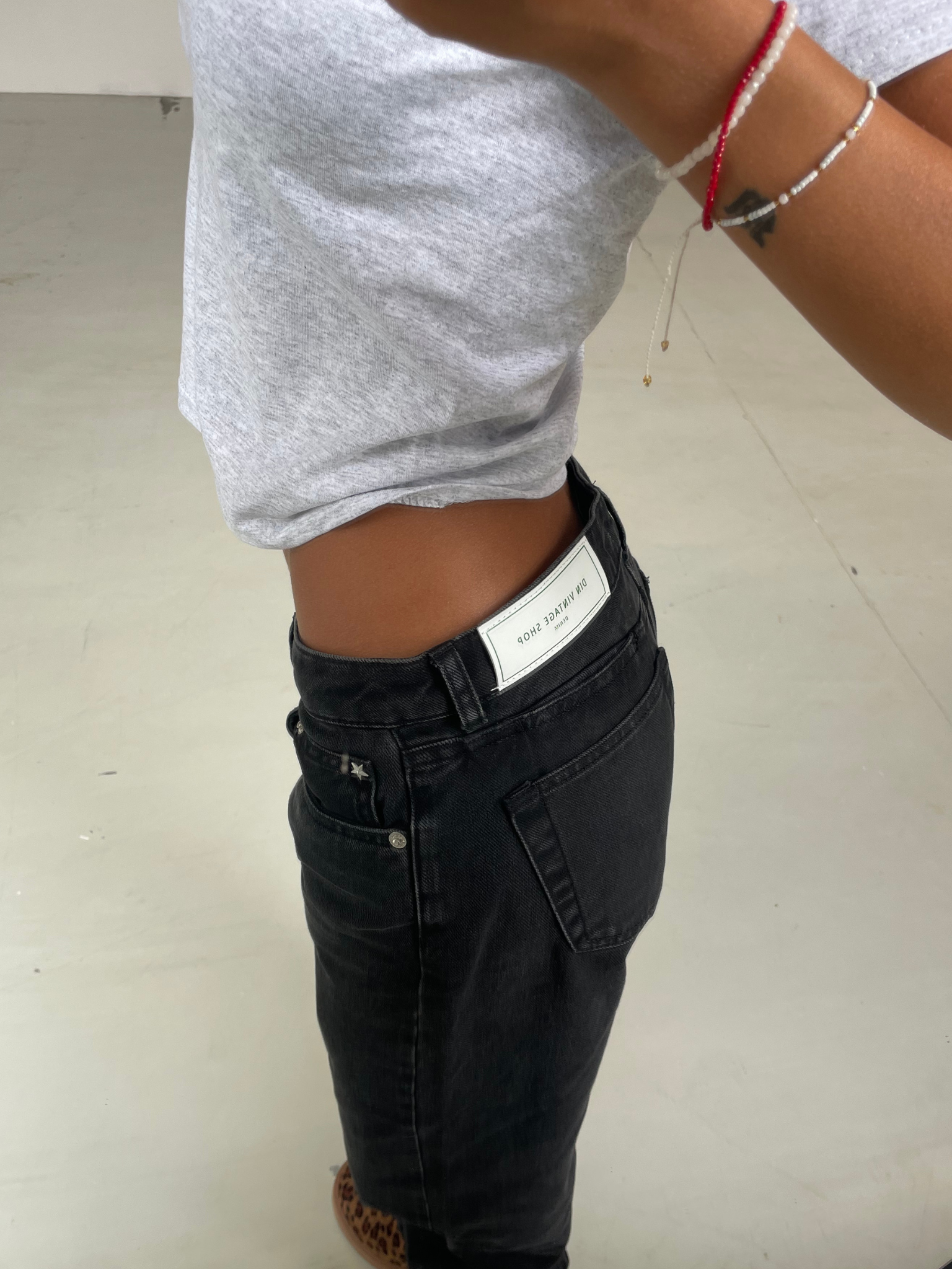 ESTHER JEANS - ČERNÉ